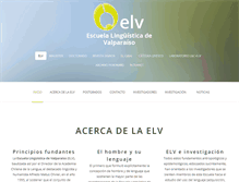 Tablet Screenshot of elv.cl