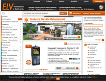 Tablet Screenshot of elv.de